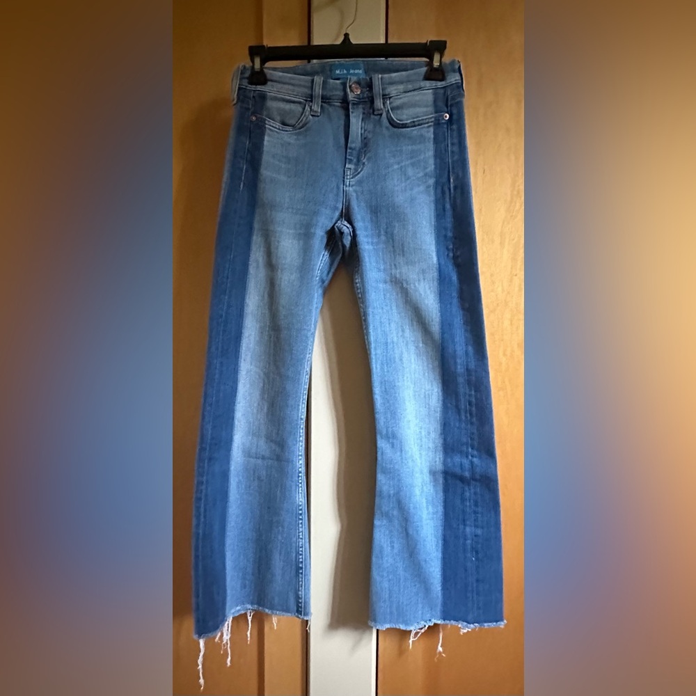 M.i.h. Lou High Rise Cropped Bell Jeans Two Tone, Size 25, Great Condition! - Picture 4 of 10